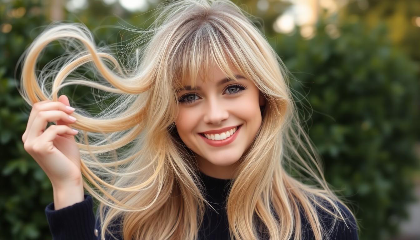 25 Cute Blonde Hairstyles With Bangs You’ll Want to Show Your Stylist This Year 8 25 Cute Blonde Hairstyles With Bangs You’ll Want to Show Your Stylist This Year 7