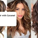Brunette Hair with Caramel Highlights