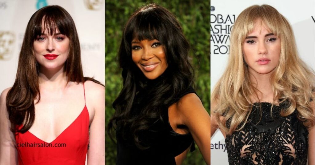 10 Low Maintenance Medium Length Hairstyles with Bangs You'll Love 2 Layered Waves with Side Swept Bangs