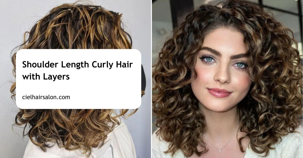 Shoulder Length Curly Hair with Layers