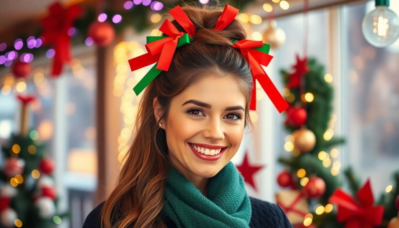 20 Stunning Christmas Party Hair Ideas to Make You Shine at Every Holiday Gathering 10 20 Stunning Christmas Party Hair Ideas to Make You Shine at Every Holiday Gathering 9