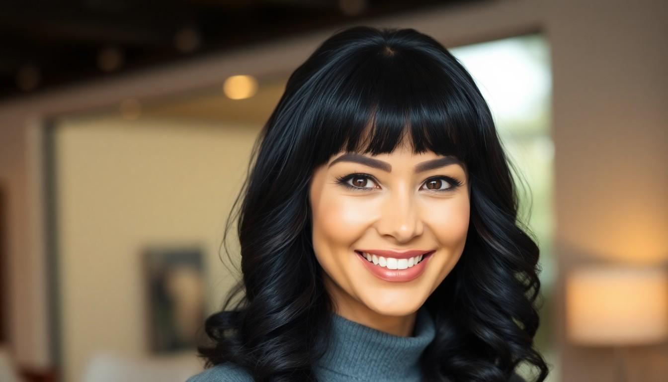 Black Hair With Bangs: Top Styles, Face Shape Tips & Easy Care for a Stunning New Look 4 Black Hair With Bangs: Top Styles, Face Shape Tips & Easy Care for a Stunning New Look 3