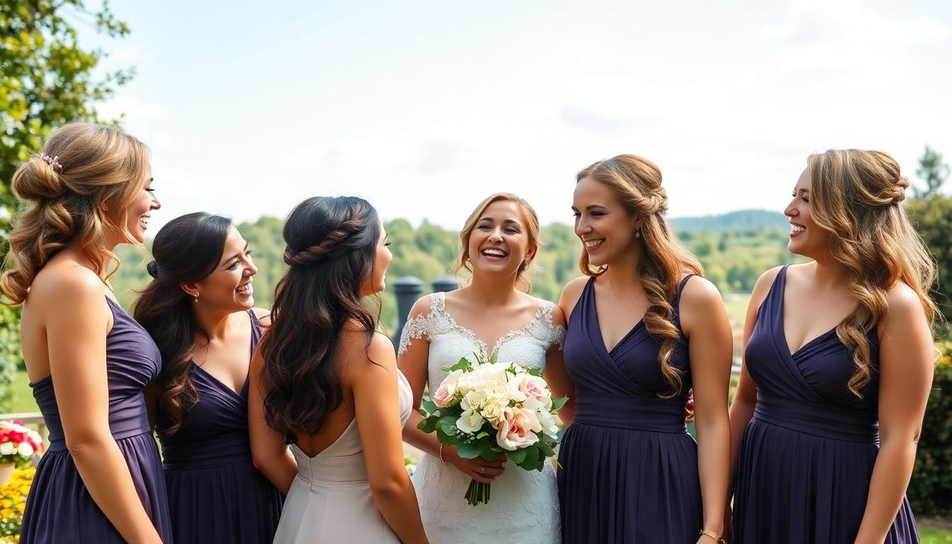 25 Gorgeous Bridesmaids Hairstyles for Every Hair Type and Wedding Style in the US 4 25 Gorgeous Bridesmaids Hairstyles for Every Hair Type and Wedding Style in the US 3