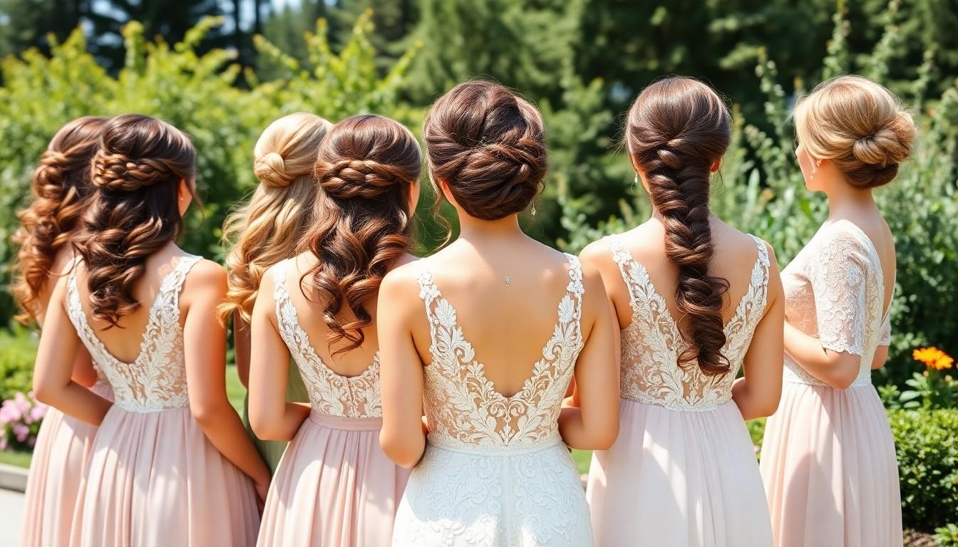 25 Gorgeous Bridesmaids Hairstyles for Every Hair Type and Wedding Style in the US 6 25 Gorgeous Bridesmaids Hairstyles for Every Hair Type and Wedding Style in the US 5