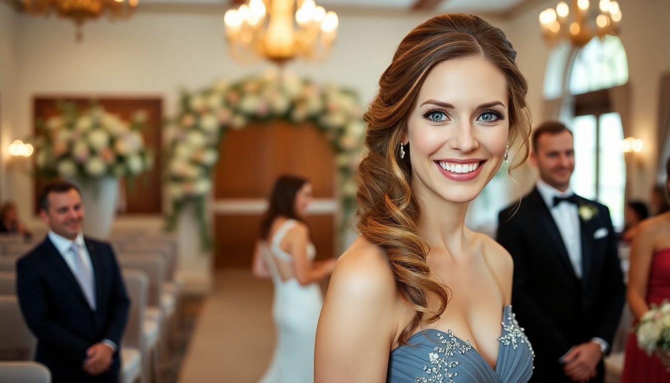25 Gorgeous Bridesmaids Hairstyles for Every Hair Type and Wedding Style in the US 10 25 Gorgeous Bridesmaids Hairstyles for Every Hair Type and Wedding Style in the US 9