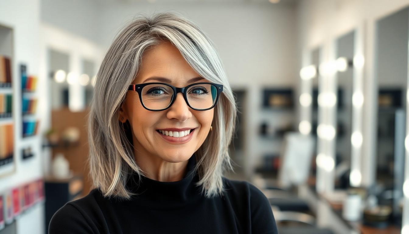 Flattering Hairstyles for Women Over 50 With Glasses: Modern Looks to Enhance Your Style 10 Flattering Hairstyles for Women Over 50 With Glasses: Modern Looks to Enhance Your Style 9