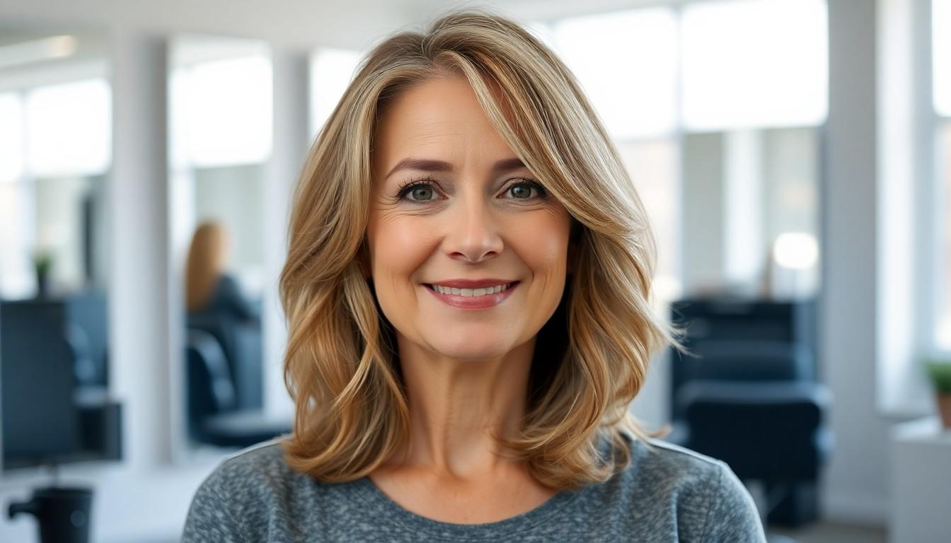 10 Gorgeous Medium Length Hairstyles for Thin Hair Over 50 That Add Volume and Youthfulness 2 10 Gorgeous Medium Length Hairstyles for Thin Hair Over 50 That Add Volume and Youthfulness 1
