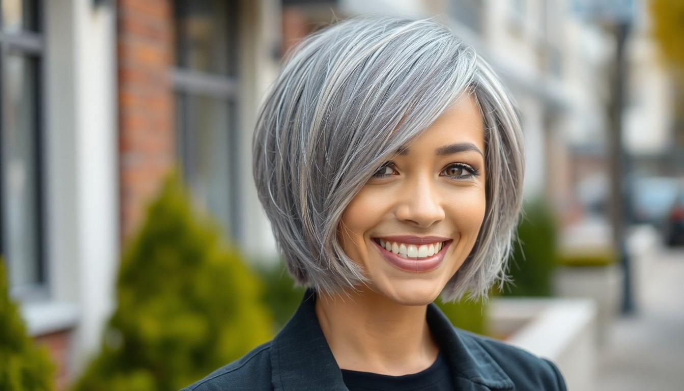 25 Chic Short Gray Hair Looks That Prove Silver Is the Hottest Hair Trend in the US 2 25 Chic Short Gray Hair Looks That Prove Silver Is the Hottest Hair Trend in the US 1