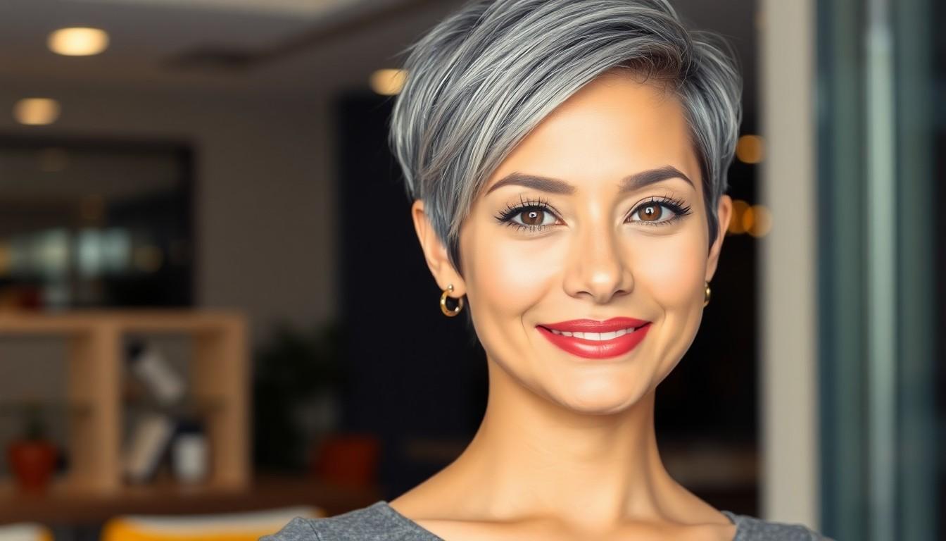 25 Chic Short Gray Hair Looks That Prove Silver Is the Hottest Hair Trend in the US 4 25 Chic Short Gray Hair Looks That Prove Silver Is the Hottest Hair Trend in the US 3