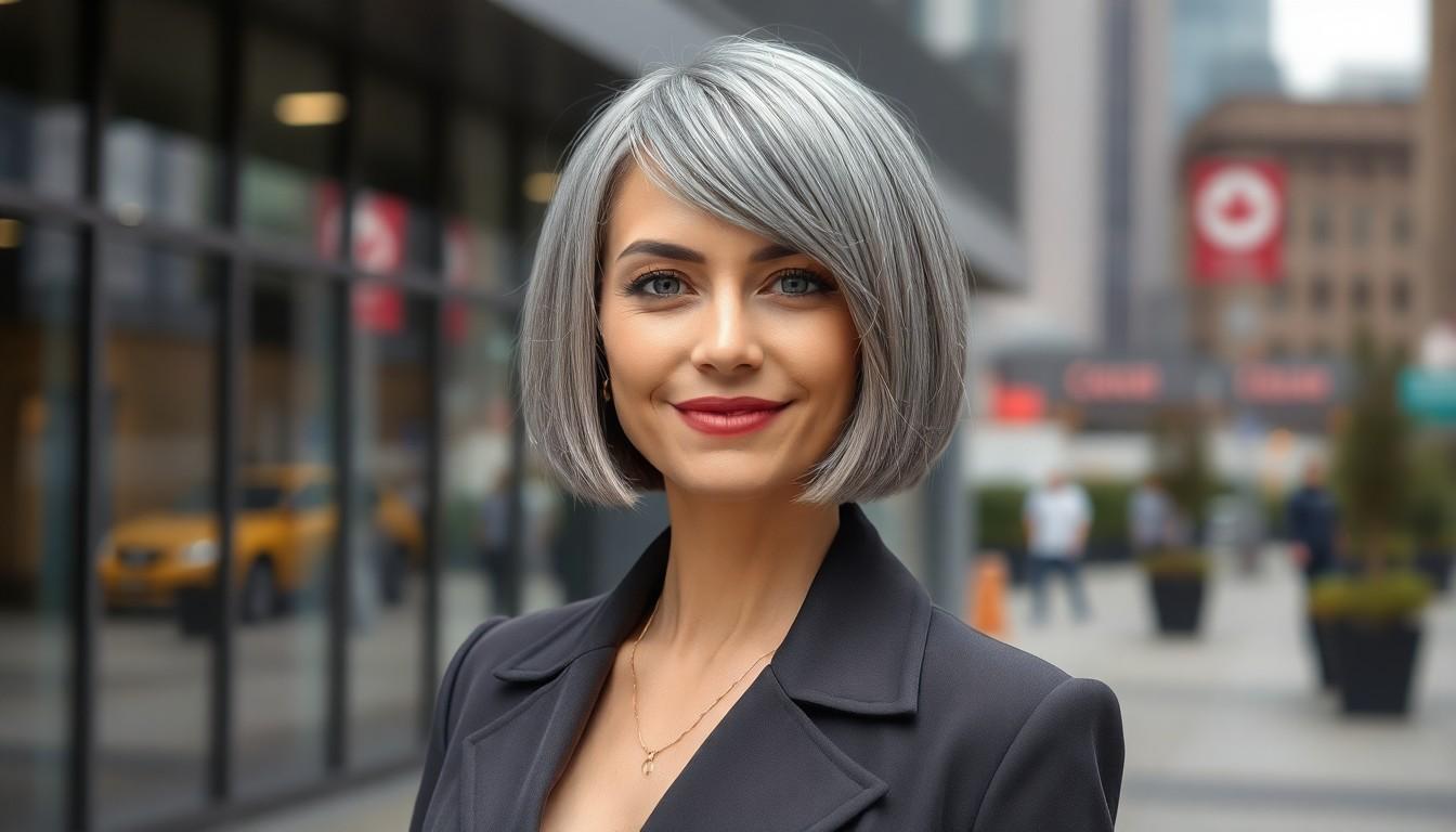 25 Chic Short Gray Hair Looks That Prove Silver Is the Hottest Hair Trend in the US 6 25 Chic Short Gray Hair Looks That Prove Silver Is the Hottest Hair Trend in the US 5