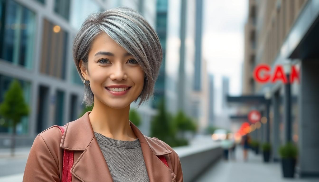 25 Chic Short Gray Hair Looks That Prove Silver Is the Hottest Hair Trend in the US 10 25 Chic Short Gray Hair Looks That Prove Silver Is the Hottest Hair Trend in the US 9