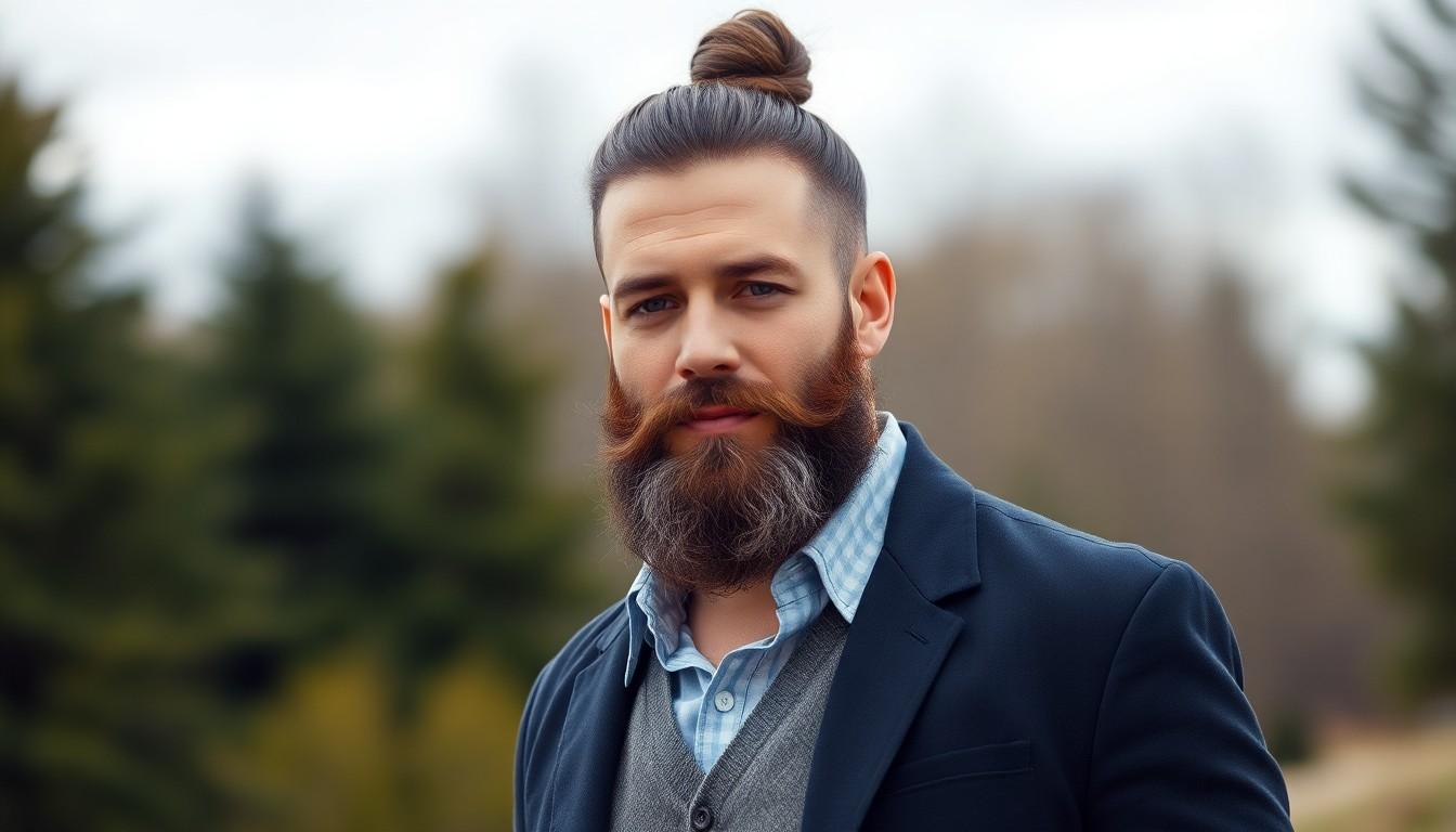 10 Stylish Man Bun Ideas for Older Men: Timeless Looks for Men Over 40 in the US 7