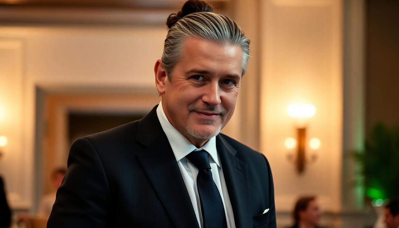10 Stylish Man Bun Ideas for Older Men: Timeless Looks for Men Over 40 in the US 5