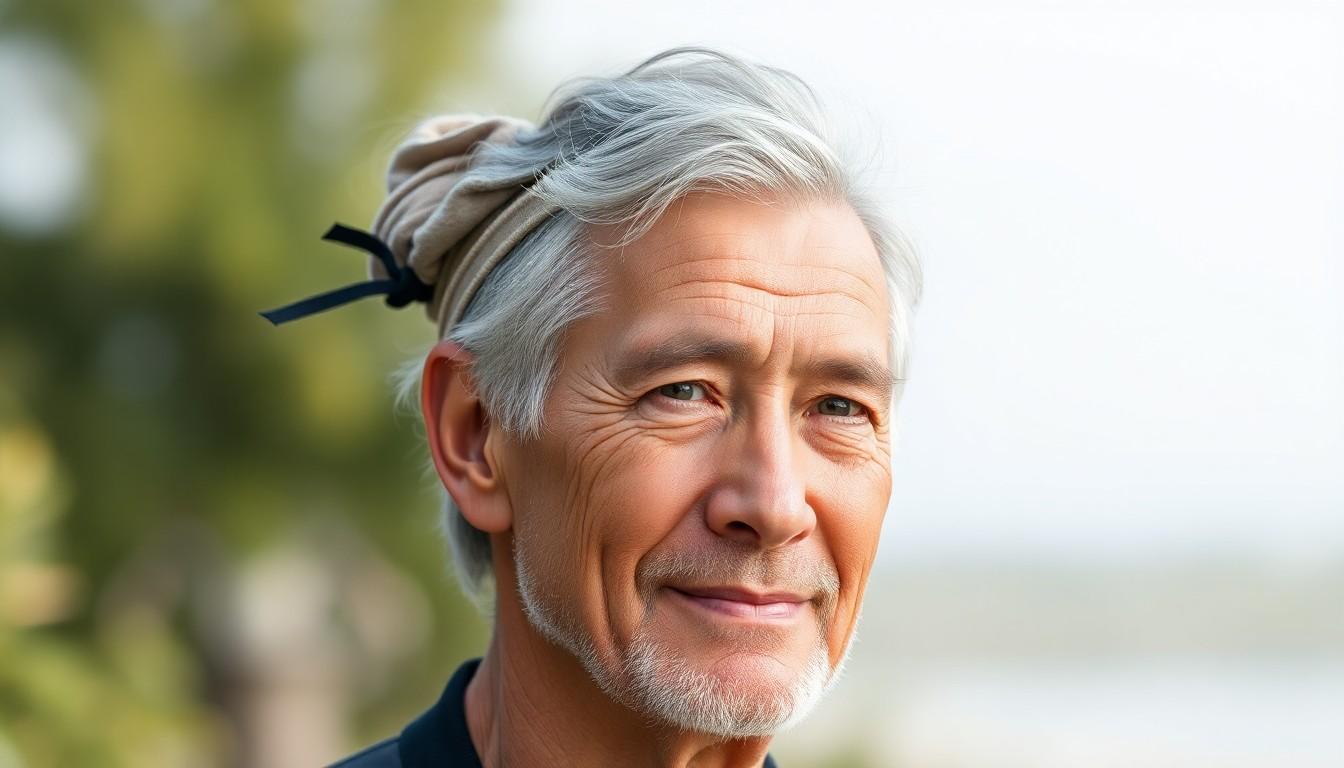 10 Stylish Man Bun Ideas for Older Men: Timeless Looks for Men Over 40 in the US 9