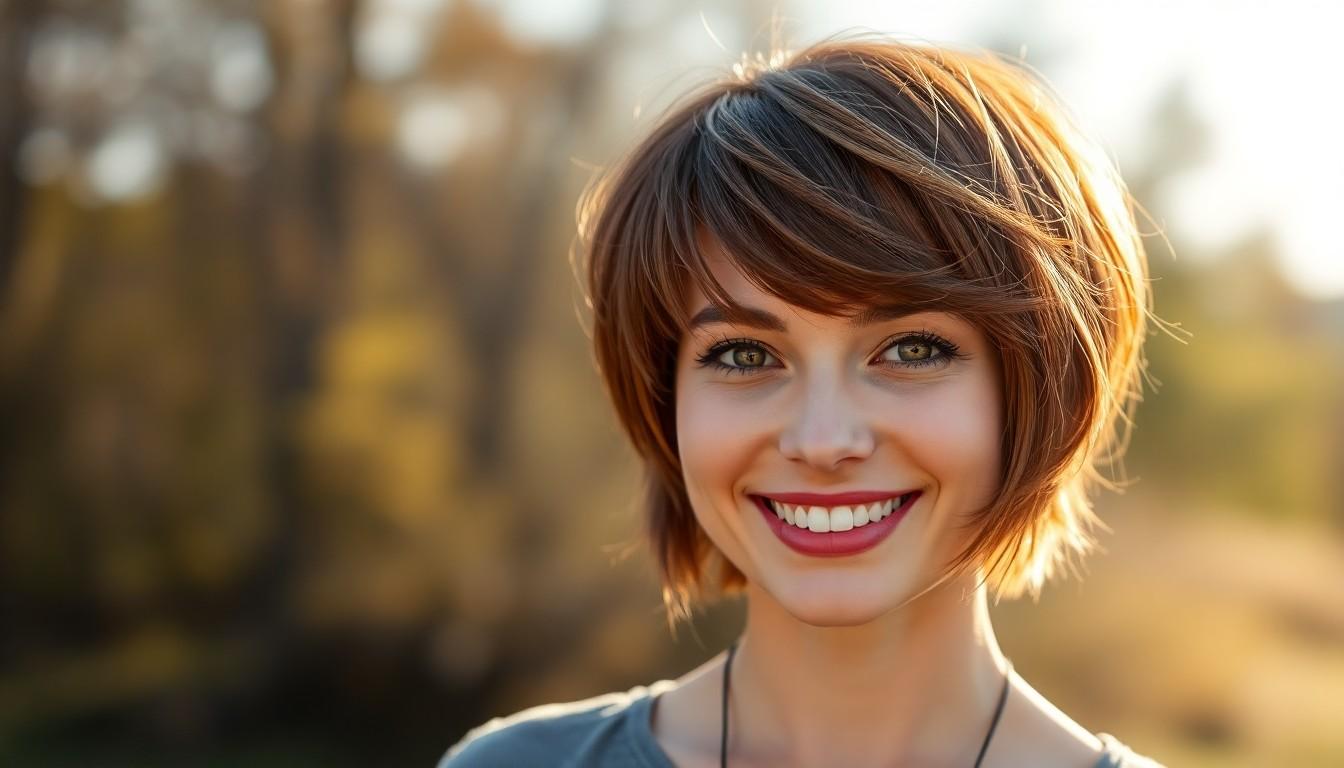 20 Chic Short Brown Hairstyles for Effortless Style – Trendy Cuts & Tips for Every Face Shape 10 20 Chic Short Brown Hairstyles for Effortless Style – Trendy Cuts & Tips for Every Face Shape 9