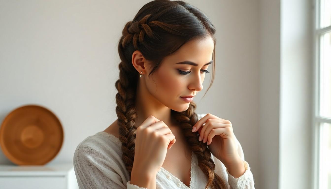 Easy Milkmaid Braid Tutorial: Step-by-Step Guide to Achieve This Romantic Hairstyle at Home 12 Easy Milkmaid Braid Tutorial: Step-by-Step Guide to Achieve This Romantic Hairstyle at Home 11