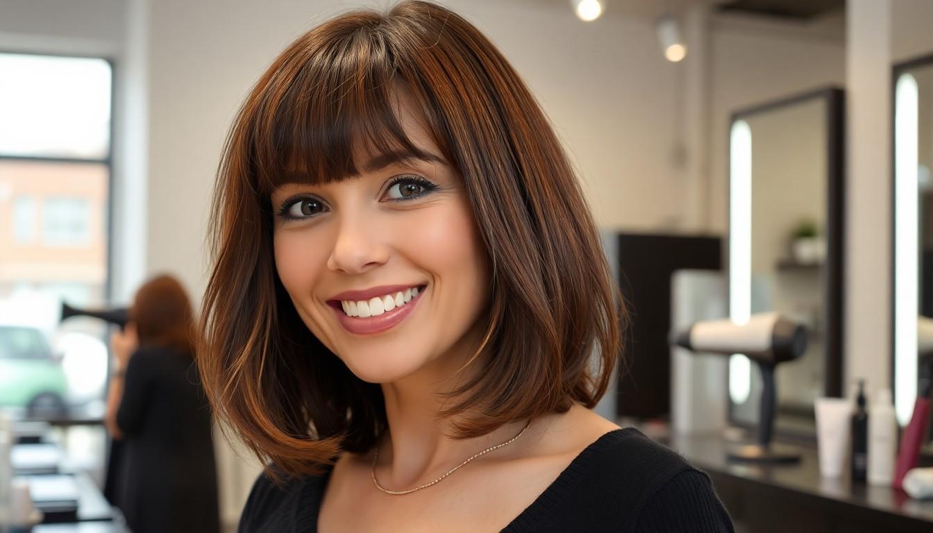 Best Bangs for Round Face: Flattering Styles & Expert Tips for a Slimmer Look 8 Best Bangs for Round Face: Flattering Styles & Expert Tips for a Slimmer Look 7