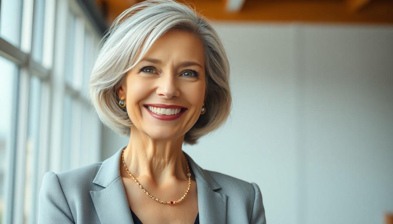 25 Flattering Fine Hair Bob Hairstyles for Over 60 to Look Fuller and Younger 6 25 Flattering Fine Hair Bob Hairstyles for Over 60 to Look Fuller and Younger 5