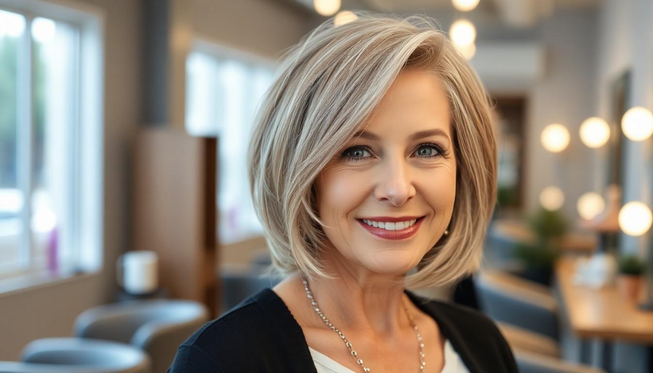 25 Flattering Fine Hair Bob Hairstyles for Over 60 to Look Fuller and Younger 12 25 Flattering Fine Hair Bob Hairstyles for Over 60 to Look Fuller and Younger 11