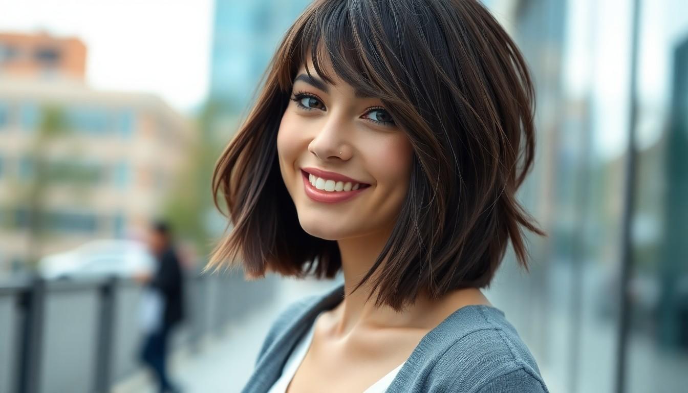 25 Best Medium Length Hairstyles With Bangs for Every Face Shape and Hair Type in 2025 5